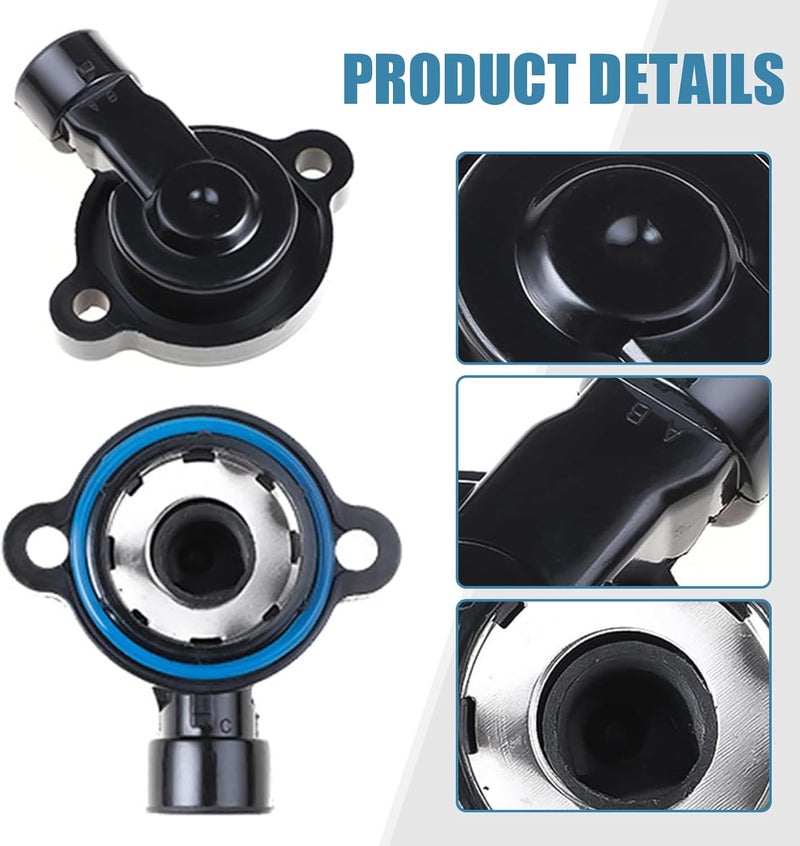 Zeathery Throttle Position Sensor Idle Air Control Valve, Retrofit Sensor #17113625 Control Valve #17113598, Compatible with Buick Chevrolet (Silver & Black) - Image 2